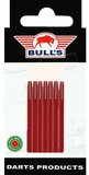 Bull's Medium Aluminium shafts rood - 5 pack