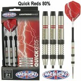 McKicks Quick Reds 80% steeltip dartpijlen
