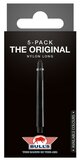 Bull's Long Nylon Ring shafts zwart - 5 pack