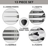Target Beau Greaves G1 90% Swiss steeltip dartpijlen