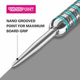 Target Swiss Points Nano Grip zilver - 40 mm