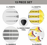 Target Gabriel Clemens G2 90% Swiss steeltip dartpijlen