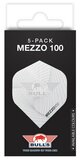 Bull's Mezzo 100 wit No.2 flights - 5-pack