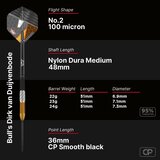 Bull's Dirk van Duijvenbode CP 95% steeltip dartpijlen