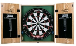 Unicorn Gary Anderson sisal dartset met kabinet Unicorn Gary Anderson sisal dartset met kabinet