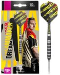 Target Dimitri van den Bergh Swiss 80% steeltip dartpijlen Target Dimitri van den Bergh Swiss 80% steeltip dartpijlen