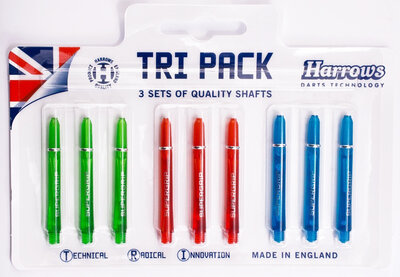 Harrows Tri Pack Supergrip medium shafts