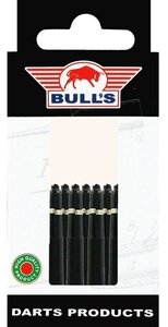Bull's Short Nylon Ring shafts zwart - 5 pack