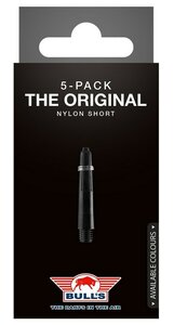 Bull's Short Nylon Ring shafts zwart - 5 pack