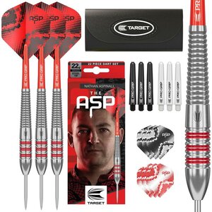 Target Nathan Aspinall Brass steeltip dartpijlen - 22 gram
