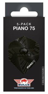 Bull's Piano 75 zwart No.2 flights - 5-pack