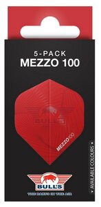 Bull's Mezzo 100 rood No.2 flights - 5-pack